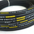 5/8 inch Durable SAE 100 R6  black wrap surface rubber oil hose